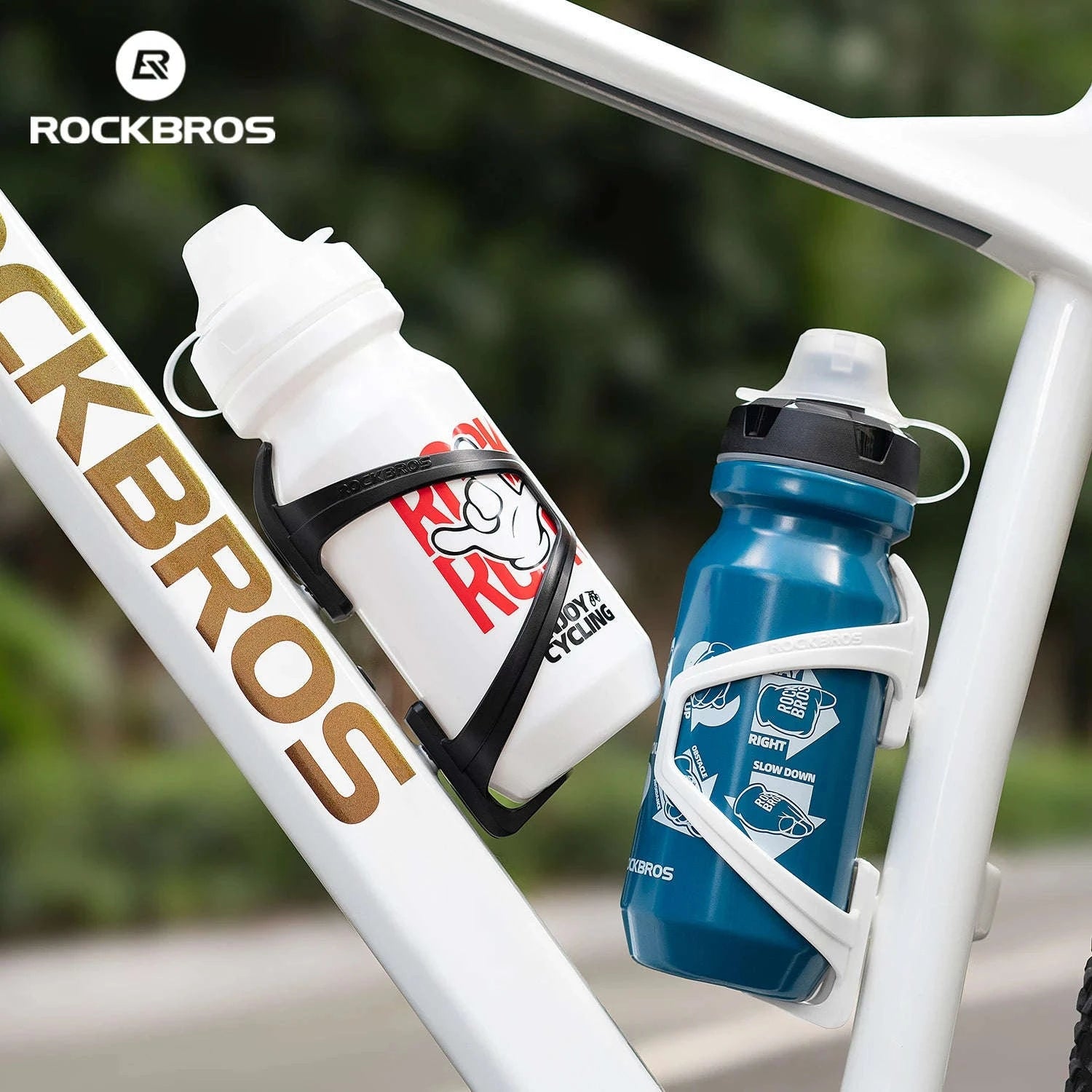 Lightweight Bike Water Bottle Cage – Secure Under 75g Holder-C with 600ml bottle