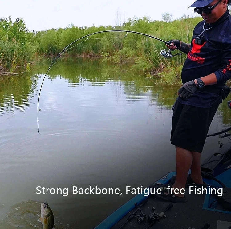 Lightweight Carbon Spinning & Casting Fishing Rod Fast Action Bass Pike-RH-S922M-MF