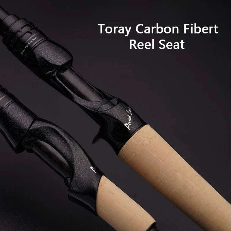 Lightweight Carbon Spinning & Casting Fishing Rod Fast Action Bass Pike-RH-S922M-MF