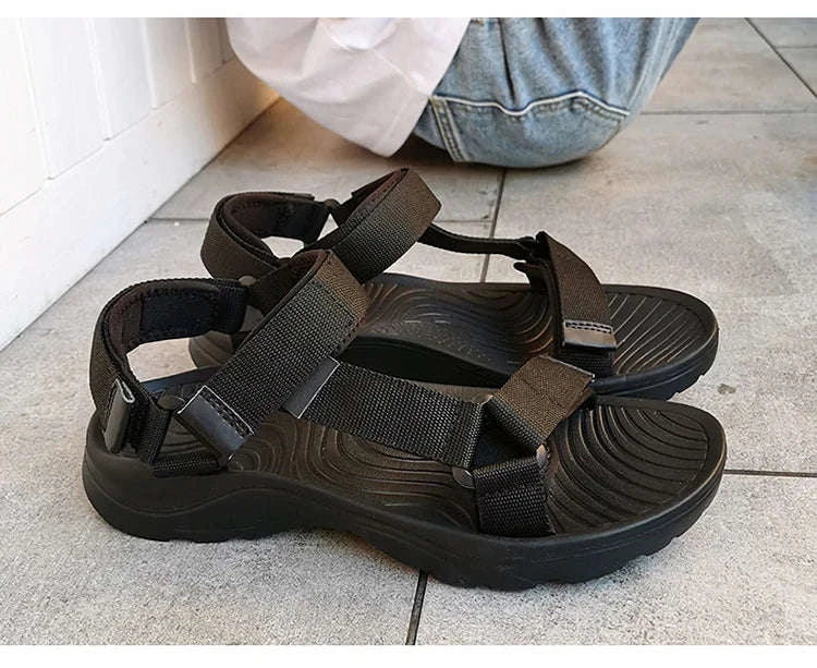 Lightweight EVA Sole Breathable Beach Sandals for Men-Blue / 46