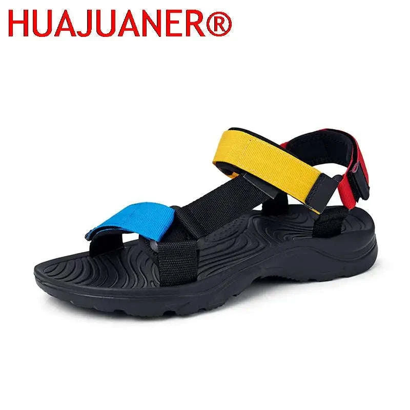 Lightweight EVA Sole Breathable Beach Sandals for Men-Blue / 46
