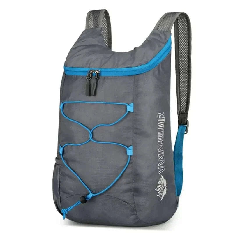 Lightweight Foldable 20L Waterproof Backpack for Travel & Hiking-Dark Blue