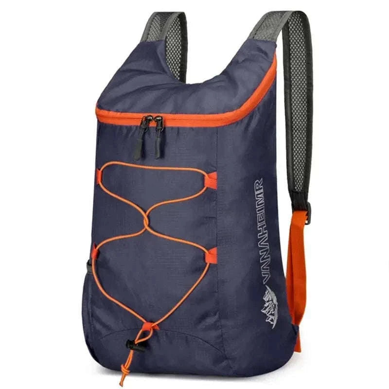 Lightweight Foldable 20L Waterproof Backpack for Travel & Hiking-Dark Blue