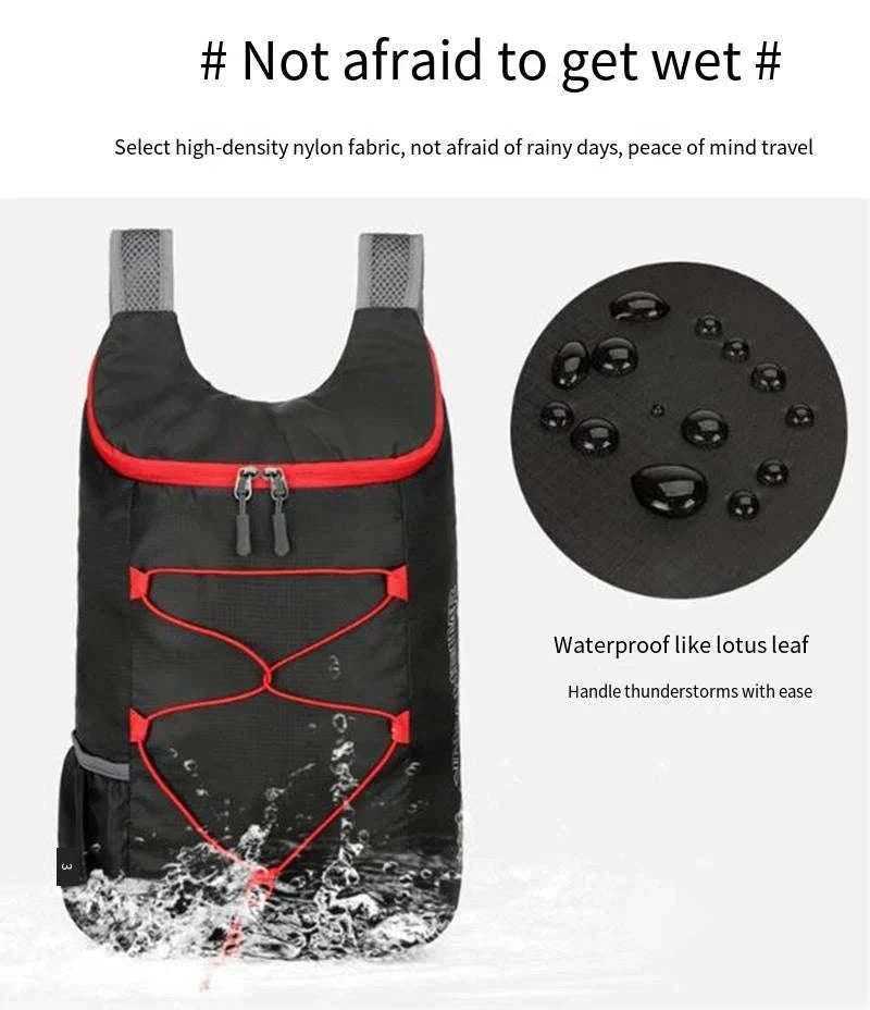 Lightweight Foldable 20L Waterproof Backpack for Travel & Hiking-Dark Blue