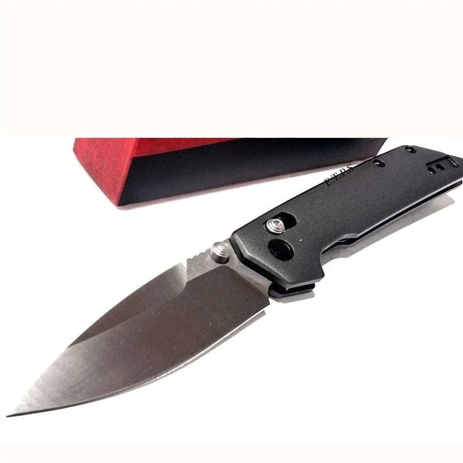 Lightweight Folding Knife 3.4" EDC Spear Point Blade with Reversible Clip-United States / Blue -Aluminium