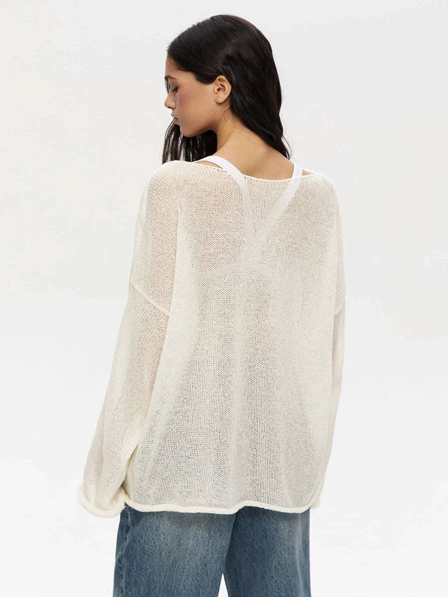Lightweight Loose Fit Turtleneck Sweater for Women Soft Casual Pullover-GRAY / S