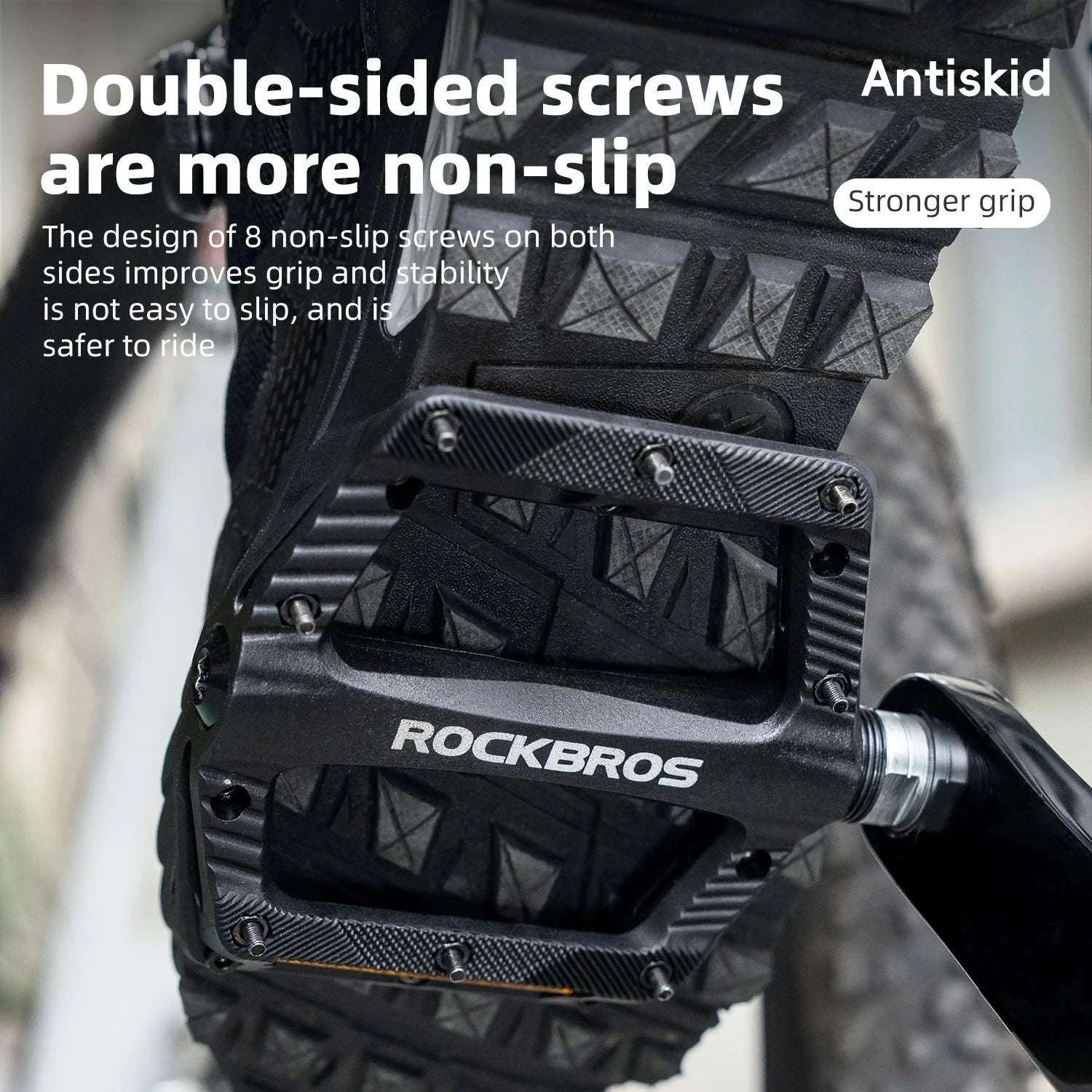 Lightweight Non-Slip Bike Pedals with Sealed Bearings for All Bikes-BP2501-4