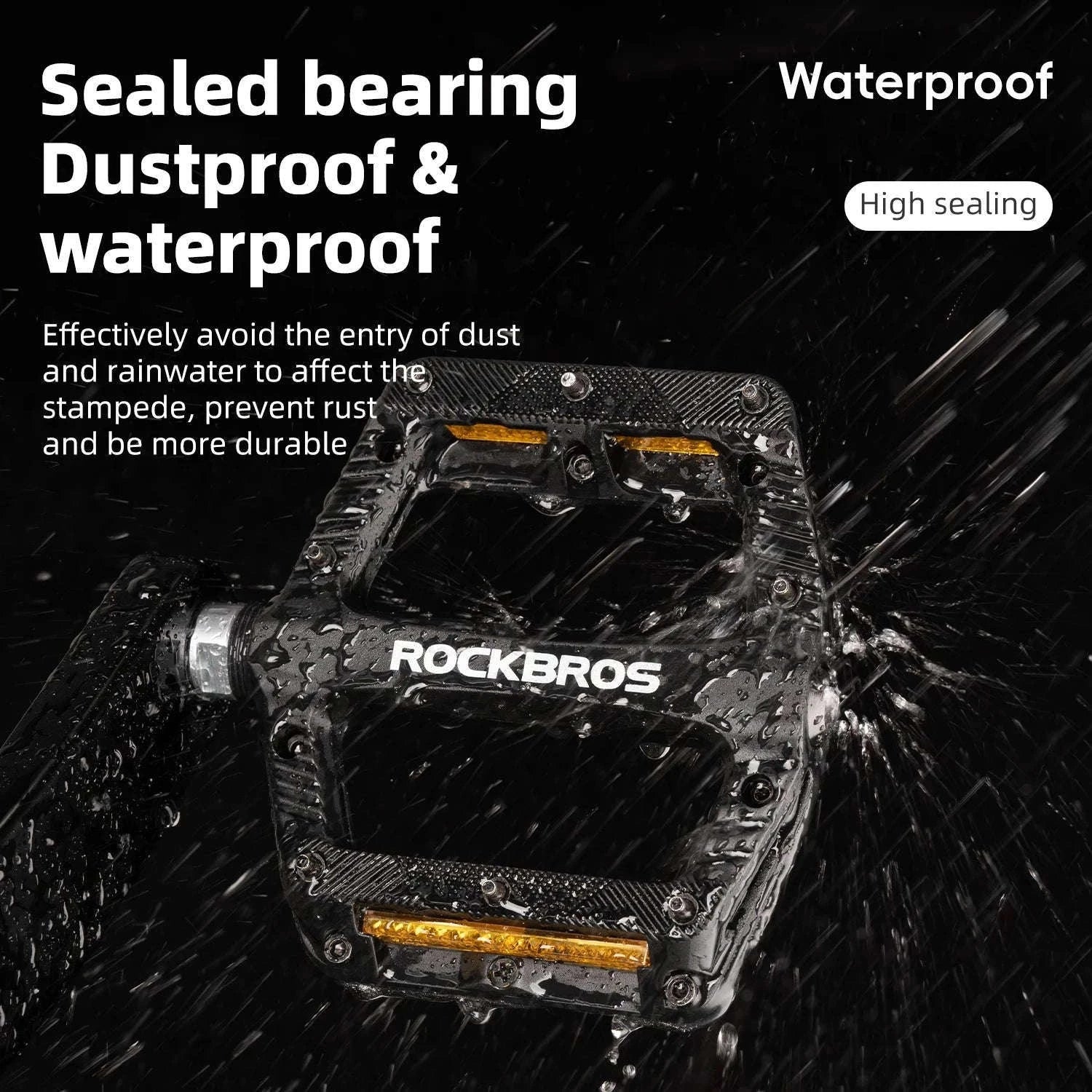 Lightweight Non-Slip Bike Pedals with Sealed Bearings for All Bikes-BP2501-4