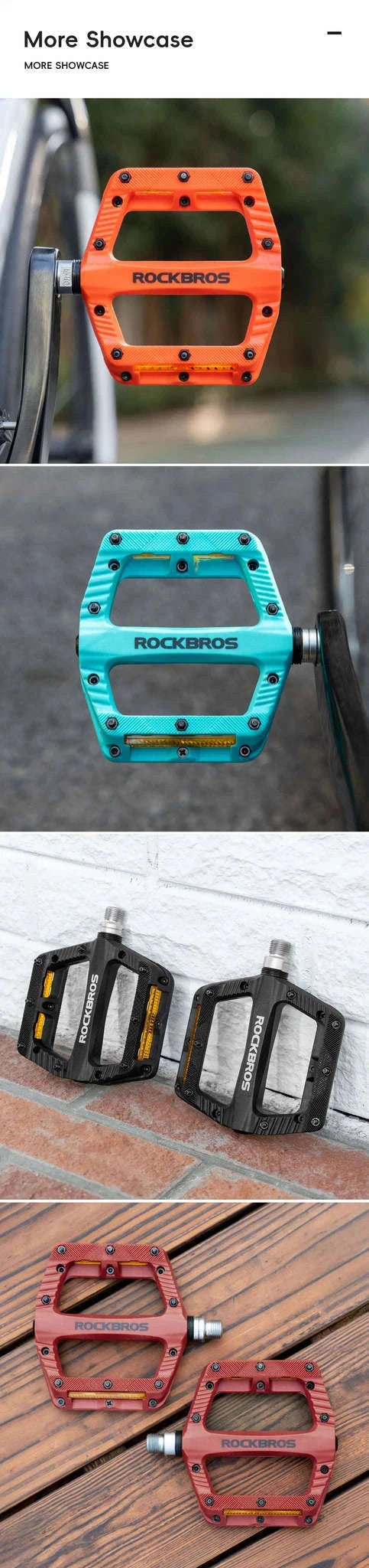Lightweight Non-Slip Bike Pedals with Sealed Bearings for All Bikes-BP2501-4