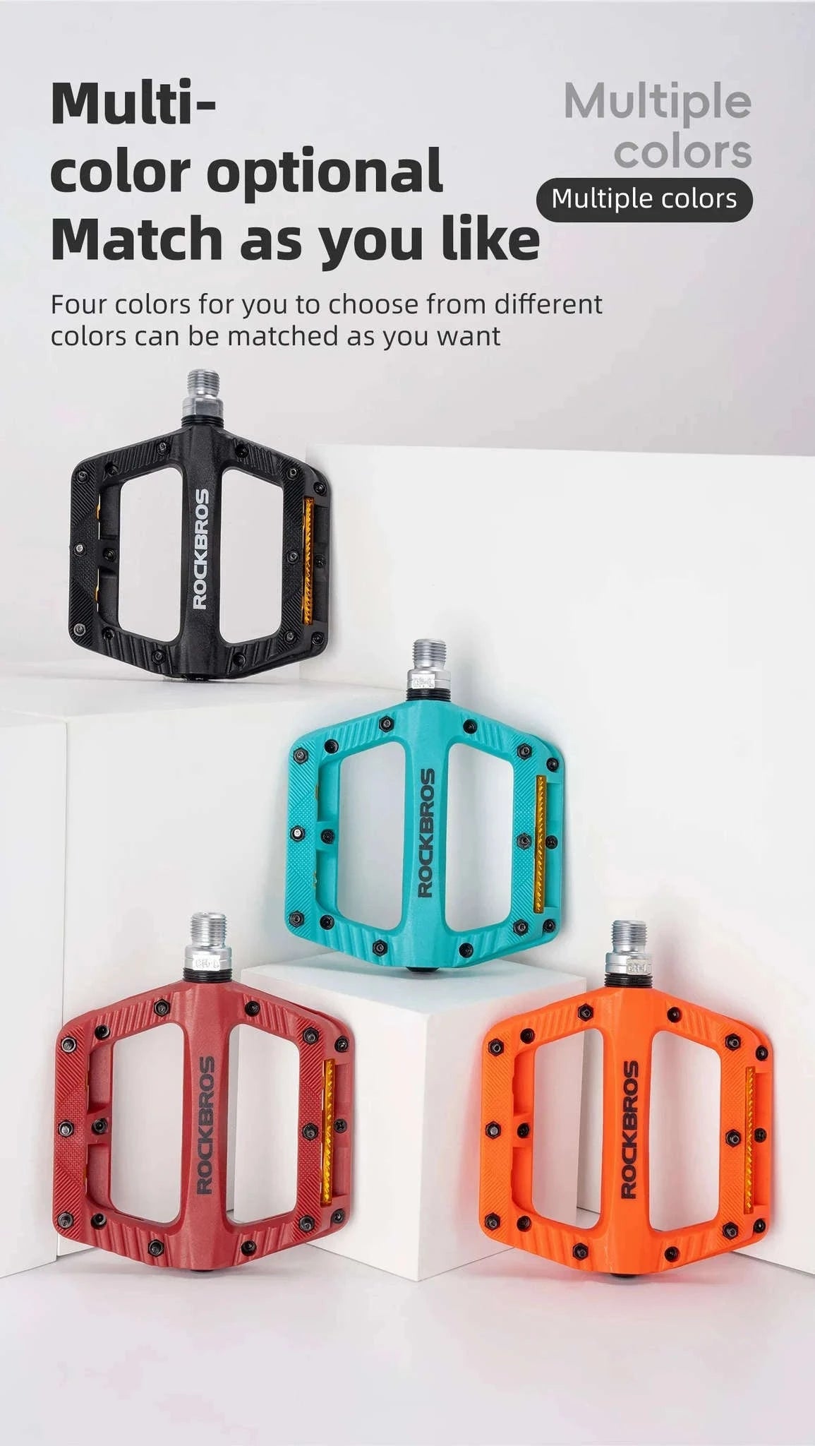 Lightweight Non-Slip Bike Pedals with Sealed Bearings for All Bikes-BP2501-4