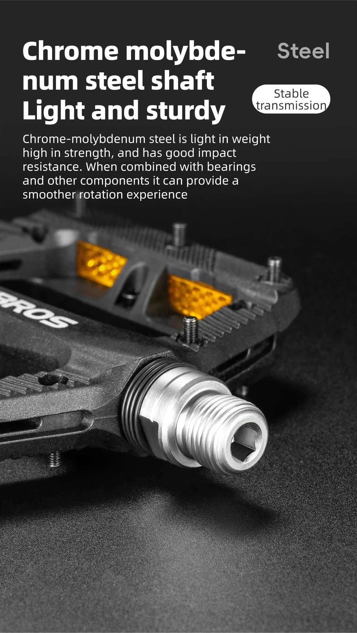 Lightweight Non-Slip Bike Pedals with Sealed Bearings for All Bikes-BP2501-4