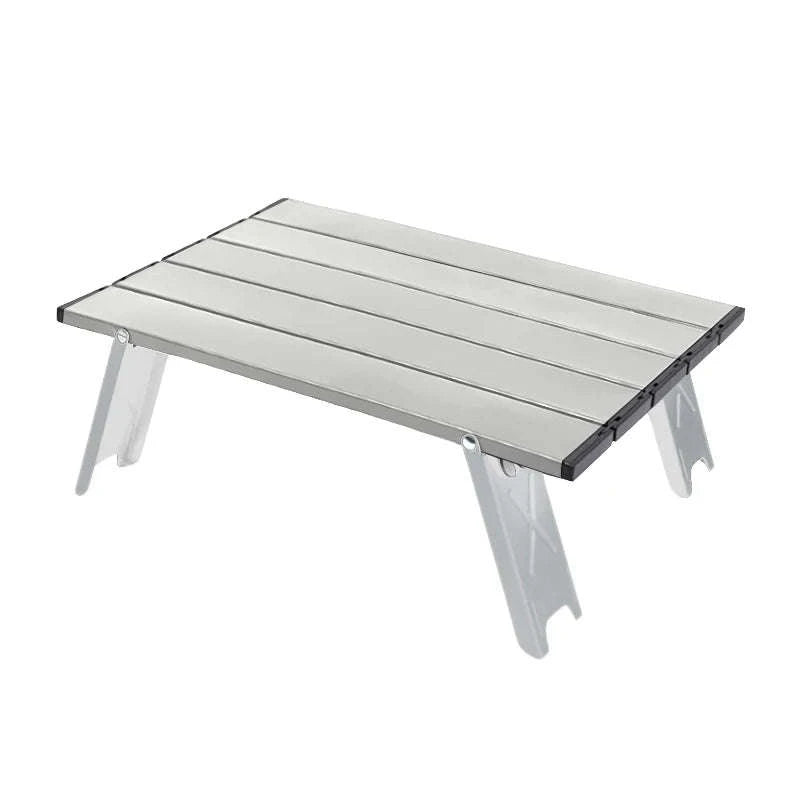 Lightweight Roll-Up Folding Outdoor Table for Camping and Picnic-Black Red