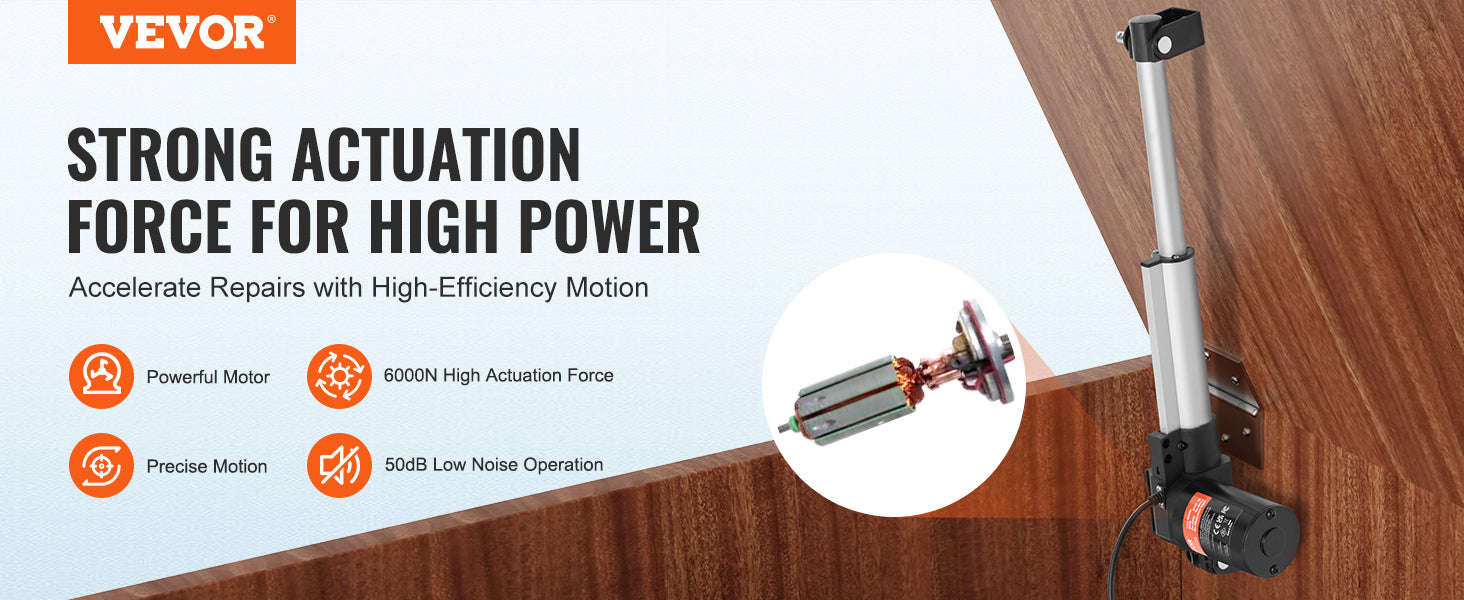 Linear Actuator 8/10/12/14/16 Inch 12V 6000N 5mm/s with Mounting Bracket-150mm / 12V / 0|Poland