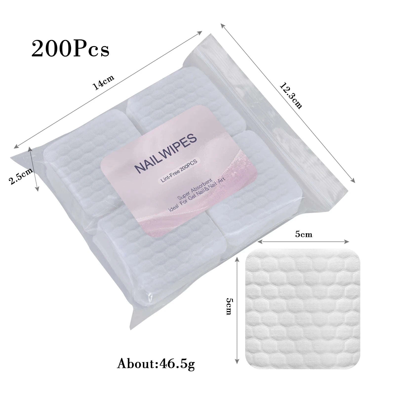 Lint-Free Nail Wipes-200pcs