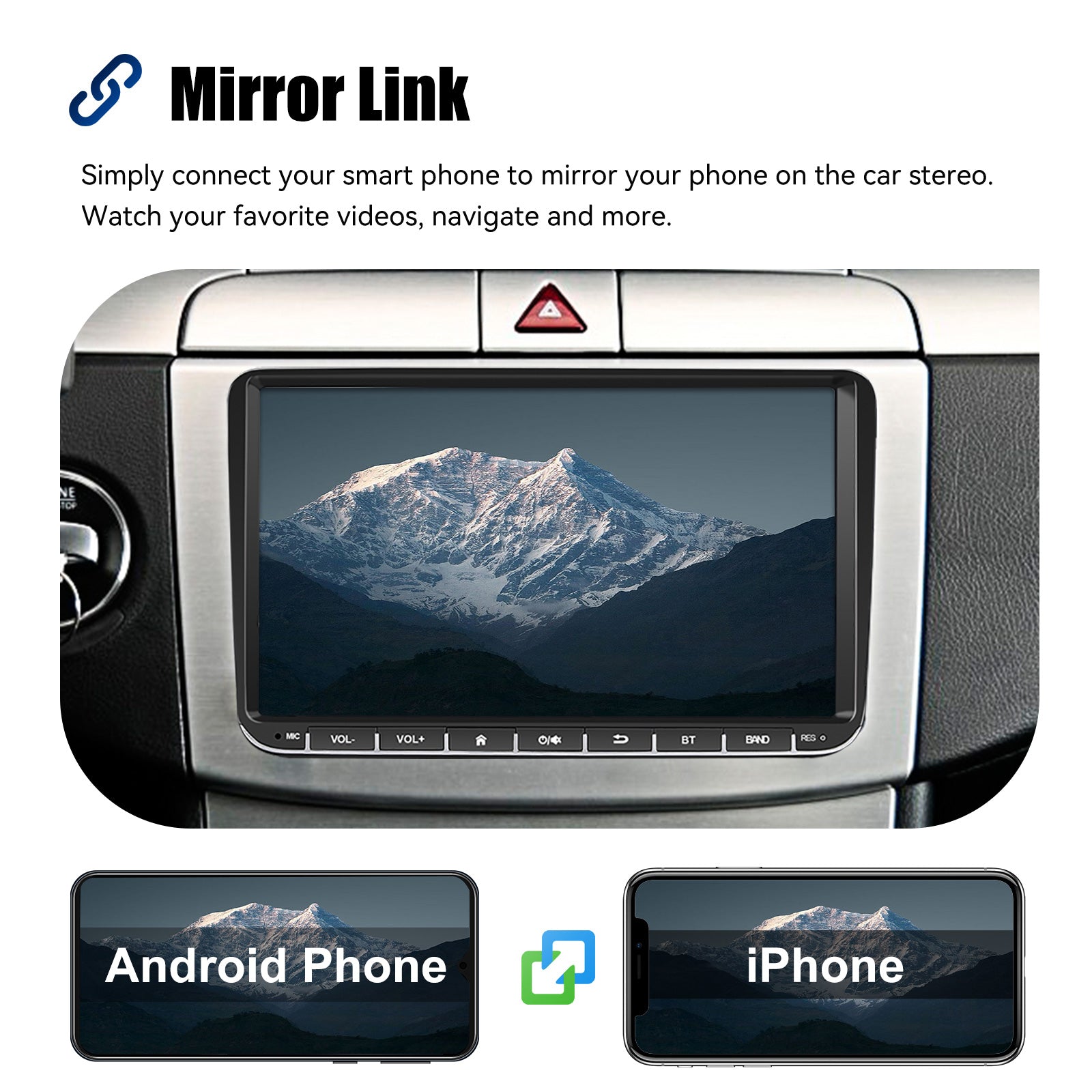 9" Android 14 4G+64G langaton Carplay autostereo GPS NAVI WIFI RDS FM BT EQ VW Golf 5 6 Passat Polo Touran Tiguan Caddy EOS varten