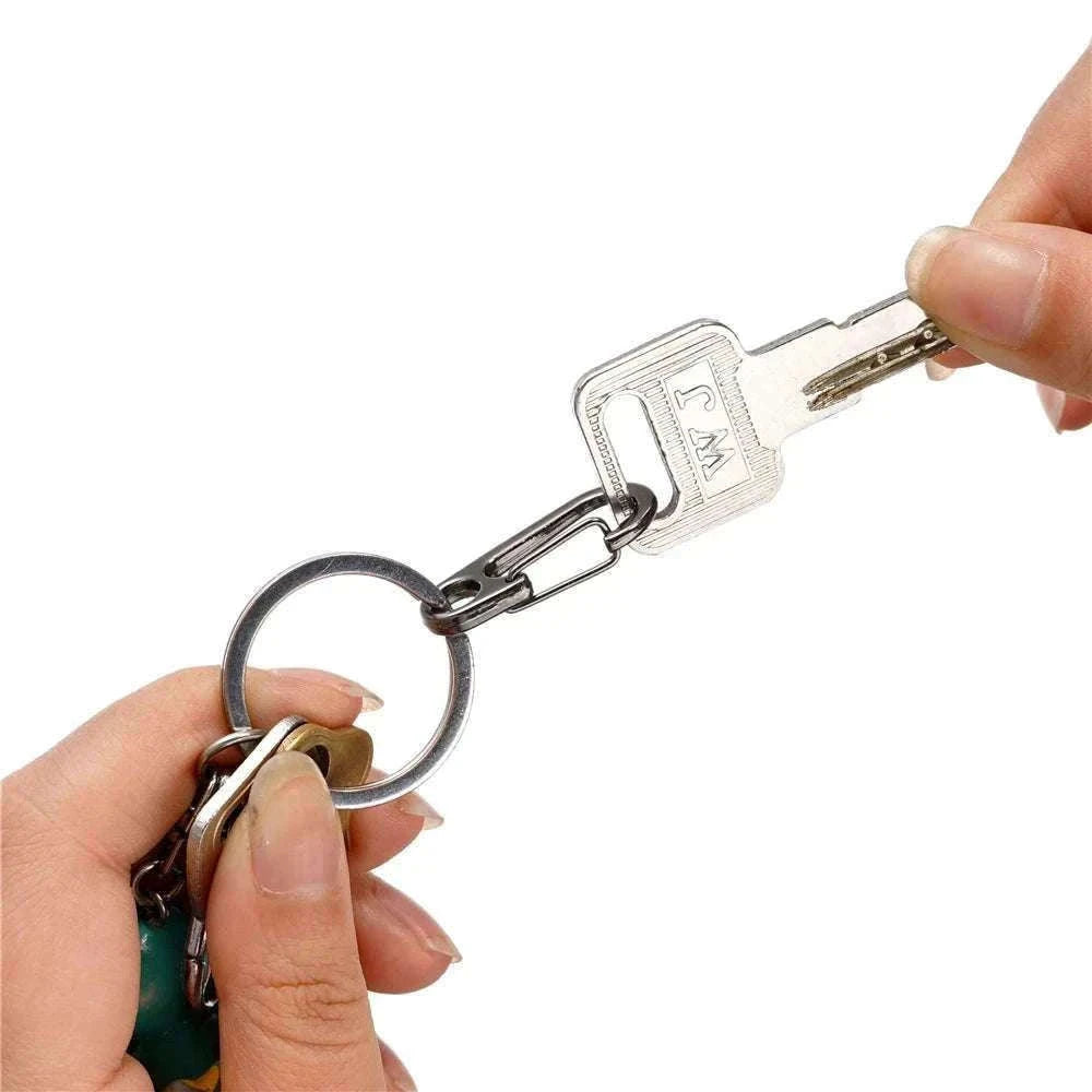 Lobster Clasp Carabiners Zinc Alloy Snap Hooks for Keys-Black / 5pcs