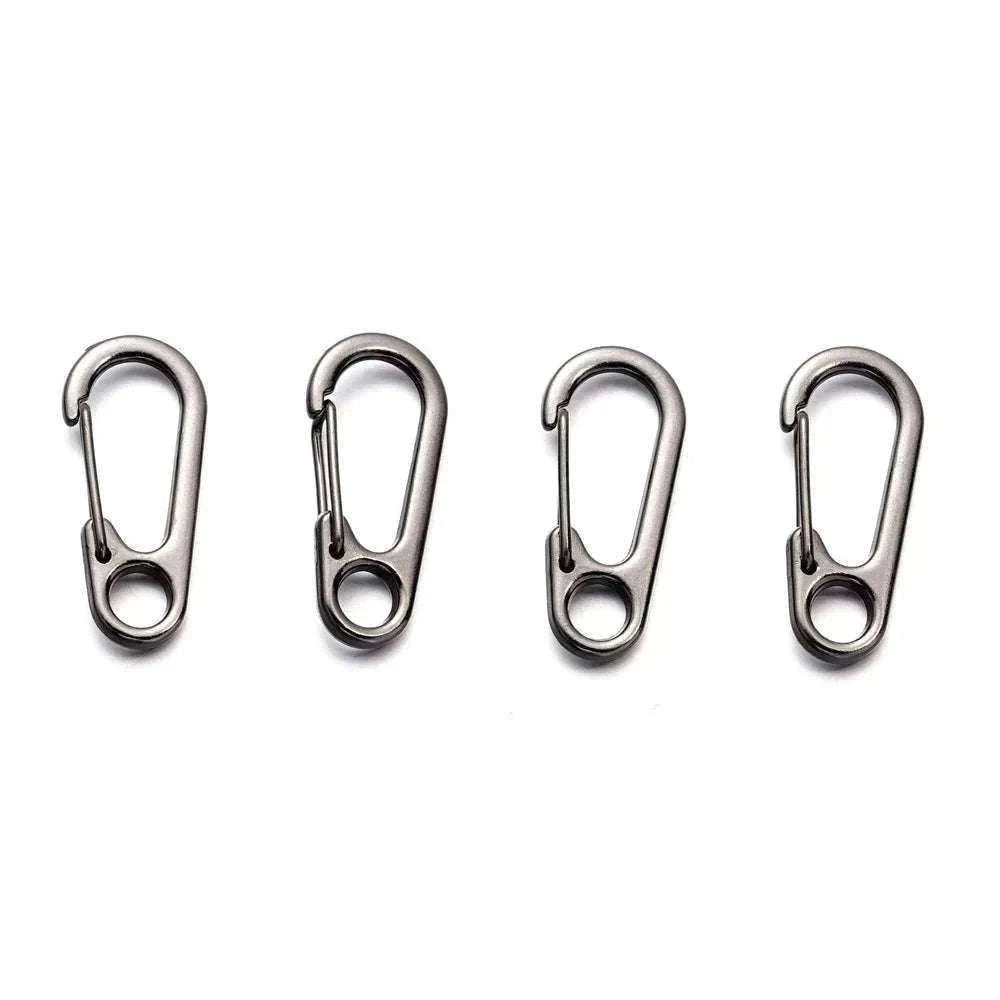 Lobster Clasp Carabiners Zinc Alloy Snap Hooks for Keys-Black / 5pcs