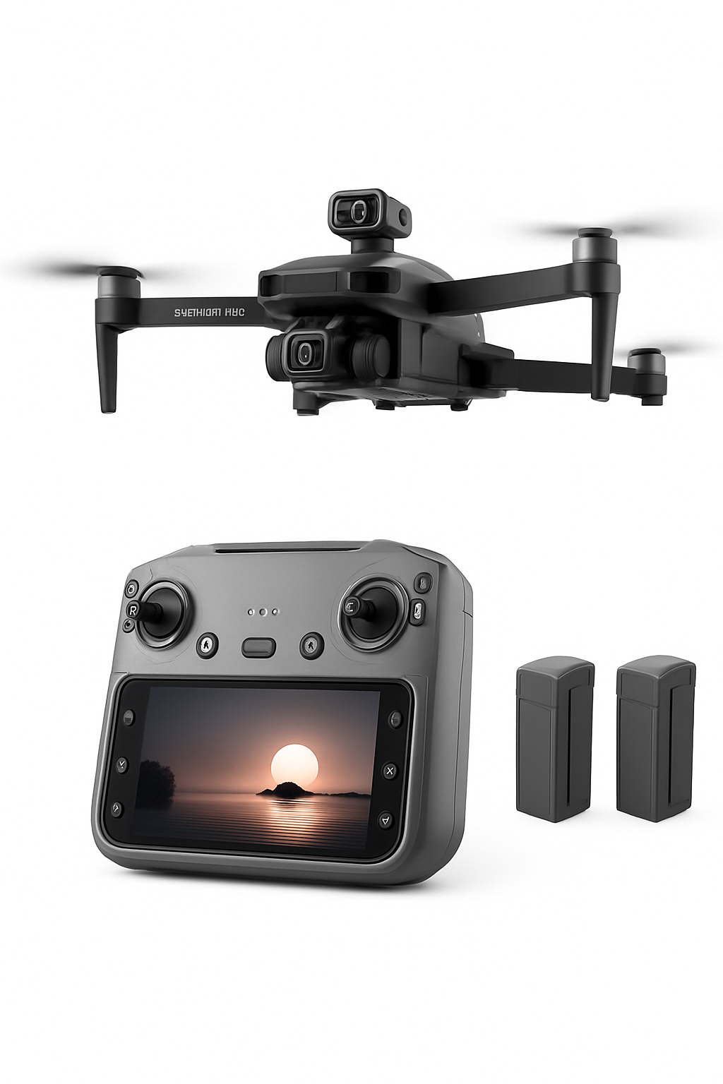 Dronă GPS 5G WiFi FPV cu ecran LCD HD, două camere, evitare obstacole, fără perii, pliabilă