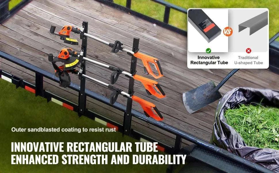 Locking Trimmer Rack for Trailer or Pickup – 2/3 Place Steel Carrier-B / CZECH REPUBLIC