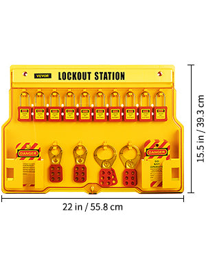 Lockout Tagout Kit Set with Padlocks, Hasps & Station (26–58 PCS)