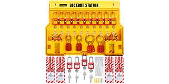 Lockout Tagout Kit Set with Padlocks, Hasps & Station (26–58 PCS)-42 PCS 1 Tool Box / United States