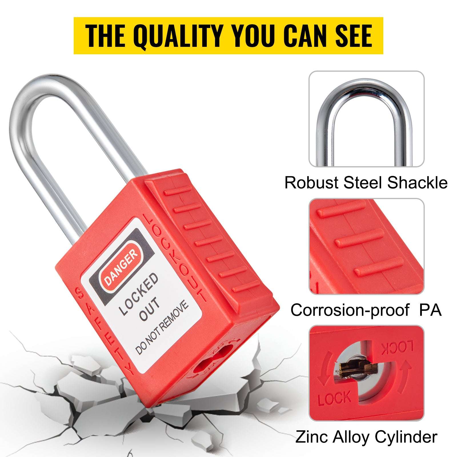 Lockout Tagout Kit Set with Padlocks, Hasps & Station (26–58 PCS)-42 PCS 1 Tool Box / United States