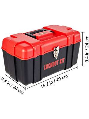 Lockout Tagout Kit Set with Padlocks, Hasps & Station (26–58 PCS)-42 PCS 1 Tool Box / United States