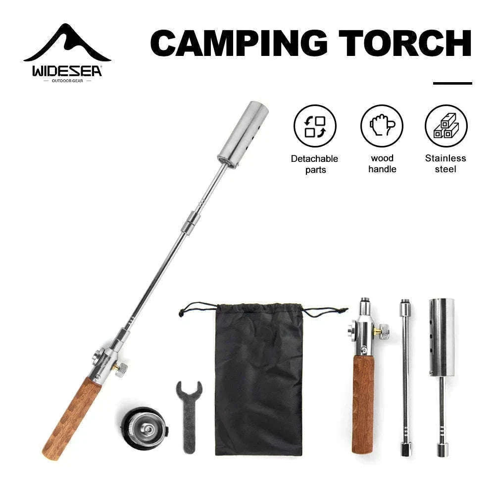Long Handle Detachable Stainless Steel Camping Torch-WSPQ-004
