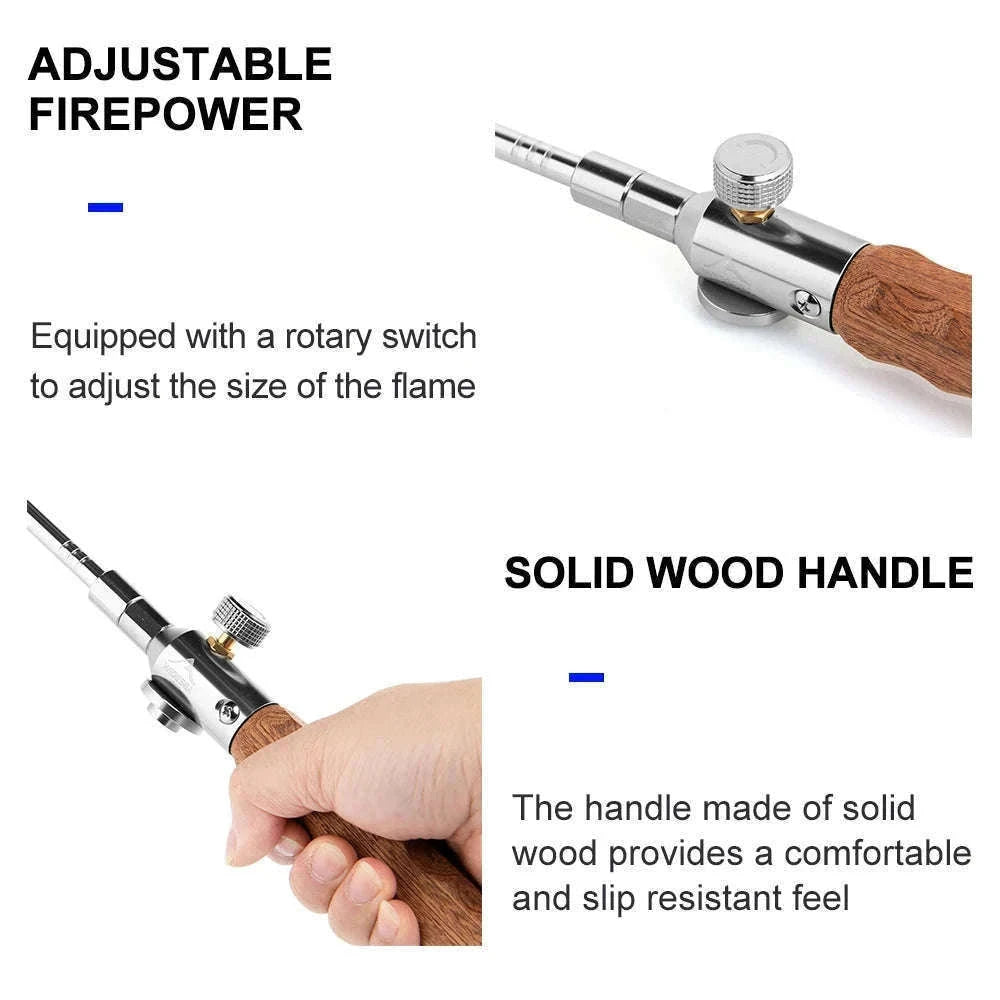Long Handle Detachable Stainless Steel Camping Torch-WSPQ-004
