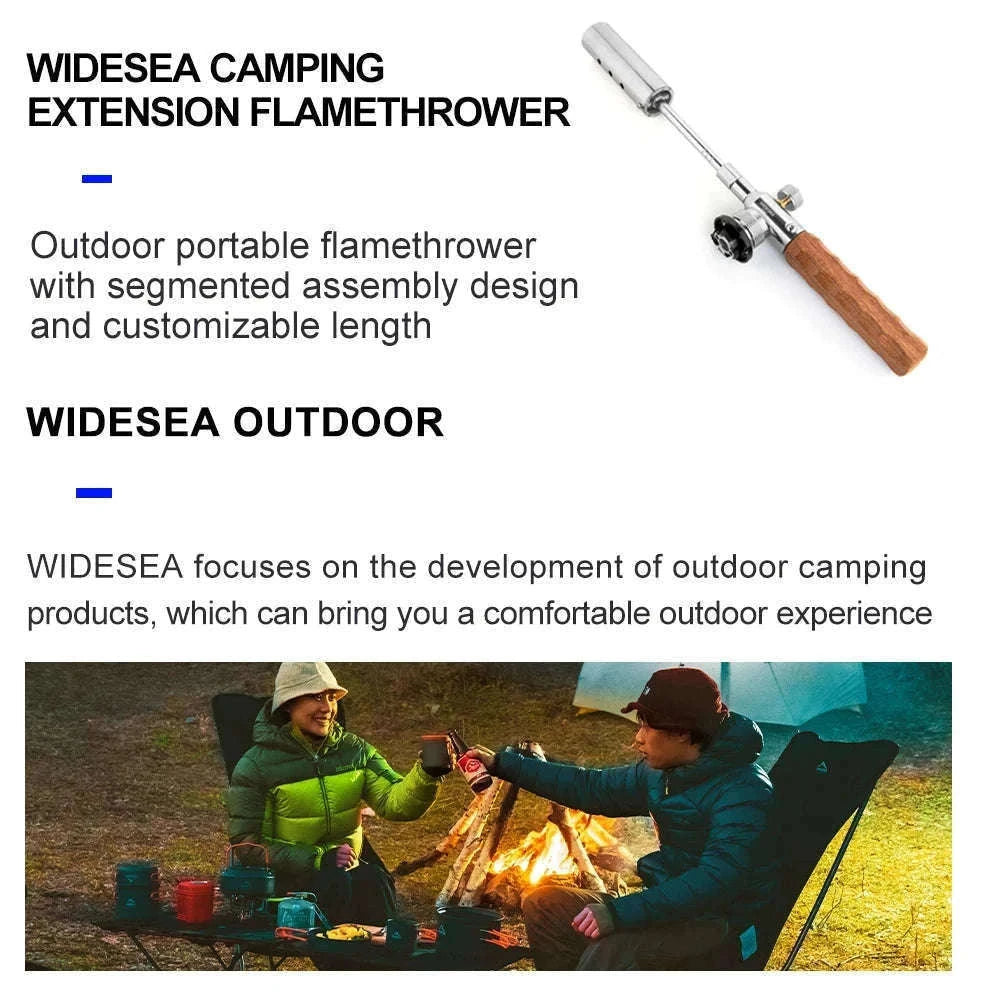 Long Handle Detachable Stainless Steel Camping Torch-WSPQ-004
