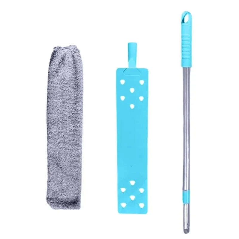 Long Handle Dust Mop for Floors, Ceilings and Tight Spaces-Mop with 2pcs cloth