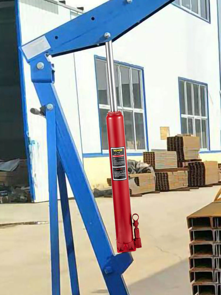 Hydraulic Long Ram Jack 3–12 Ton Engine Hoist Lift Replacement