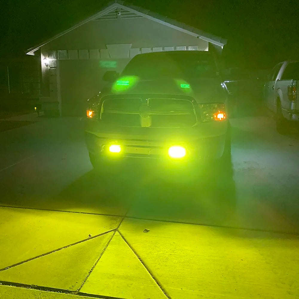 Long Range LED Work Light Bar 12-24V Amber Combo Beam-2 in 1 Wiring