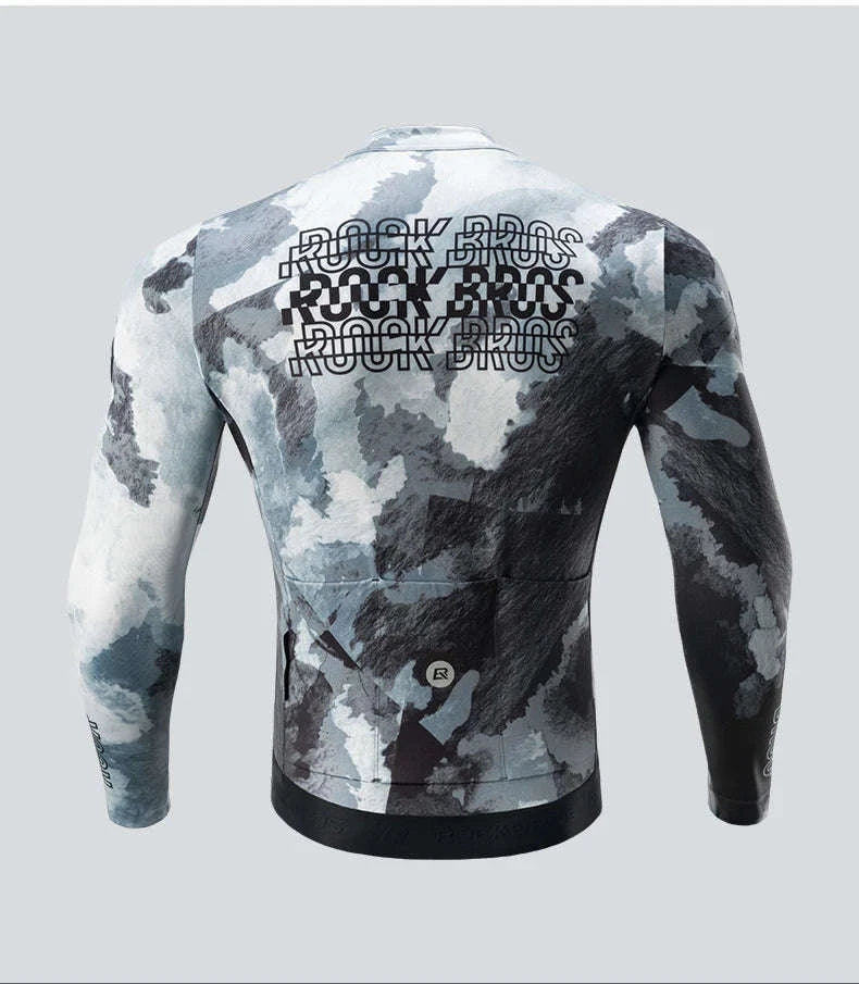 Long Sleeve Thermal Cycling Jersey for Cold Weather-YDWT008-1-a / Asian XL(EUR L)