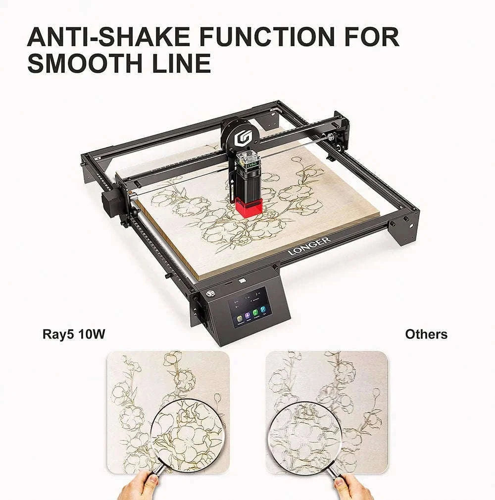 LONGER RAY5 10W Laser Engraver, 0.06mm Precision Spot-RAY5 10W / GERMANY