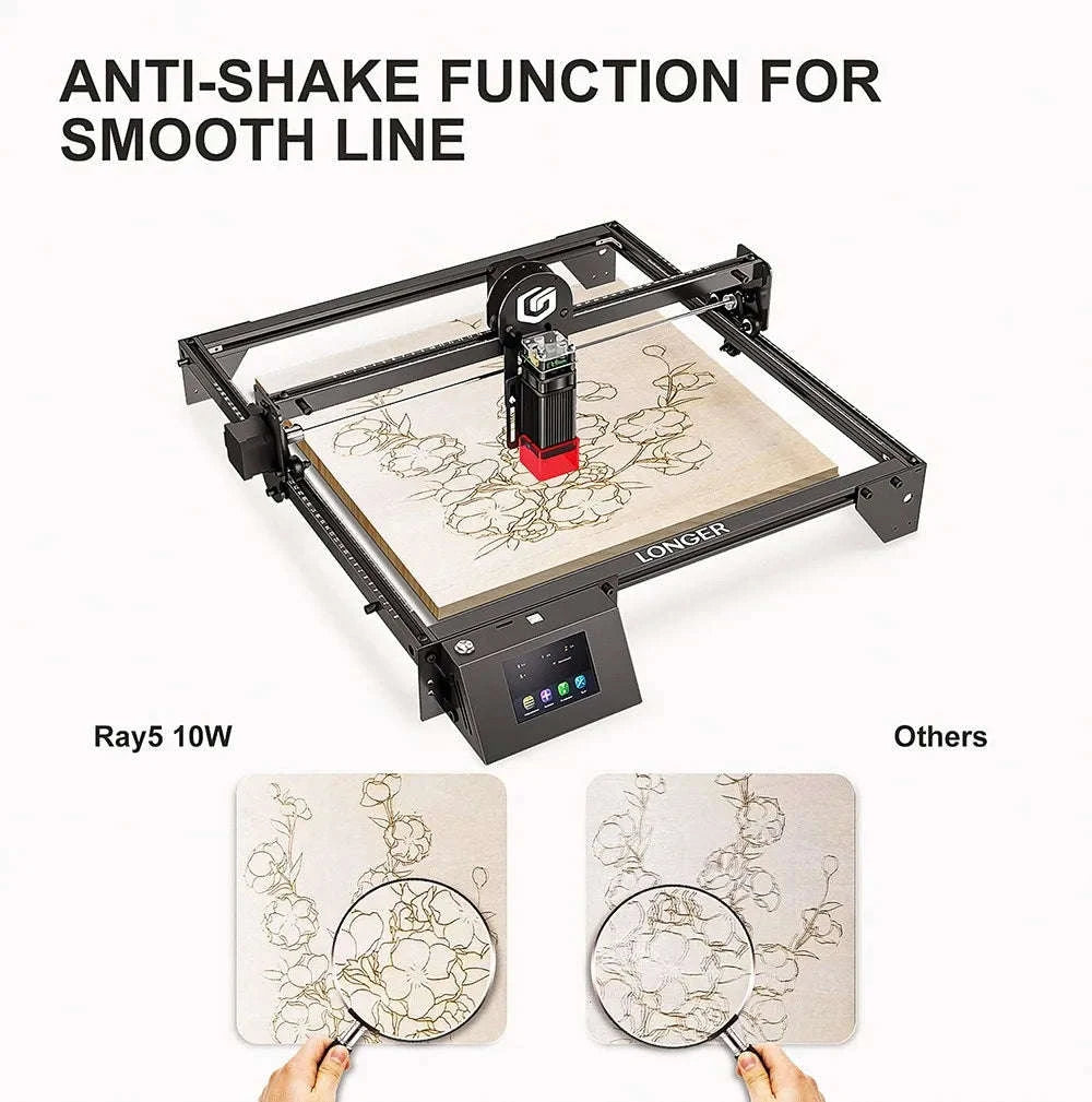 LONGER RAY5 10W Laser Engraver with Precision 0.06mm Spot-RAY5 10W / GERMANY