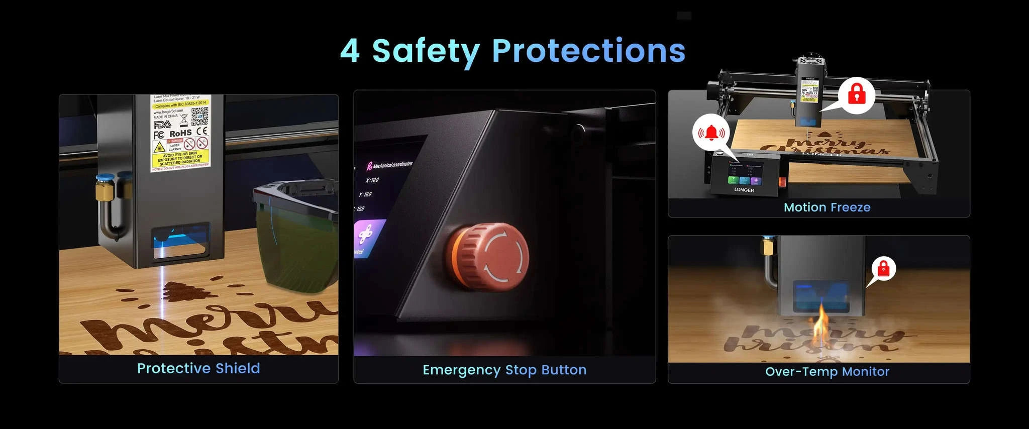 LONGER RAY5 10W Laser Engraver with Touch Control and WiFi-LONGER RAY5 10W / spain / 10W