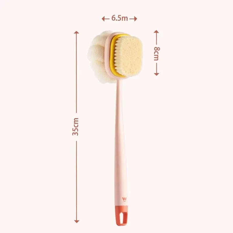 Loofah Back Scrubber with Long Handle for Easy Bath Exfoliation-yushua-fense