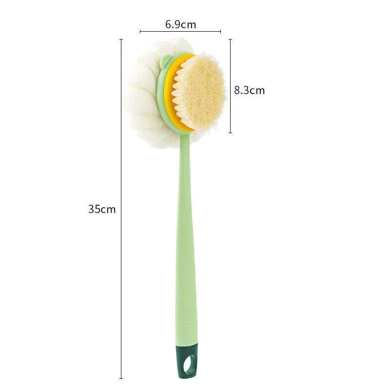 Loofah Back Scrubber with Long Handle for Easy Bath Exfoliation-yushua-fense