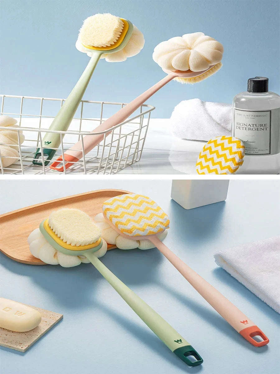 Loofah Back Scrubber with Long Handle for Easy Bath Exfoliation-yushua-fense
