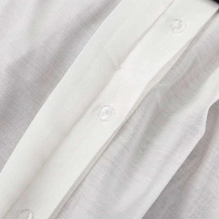 Loose Fit Chiffon Collared Shirt with Flare Sleeves for Women-Pink / S