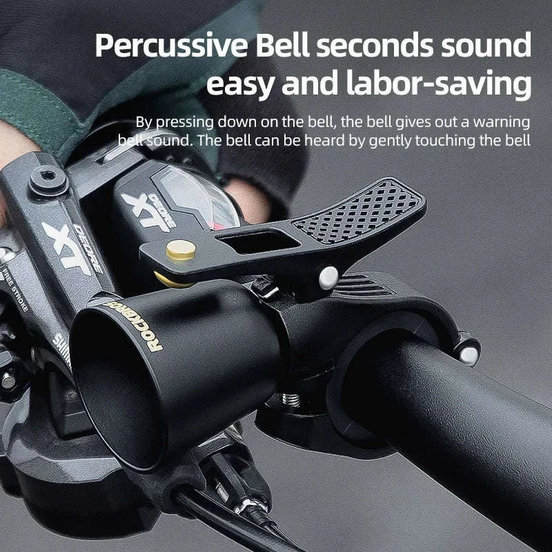 Loud Brass Bicycle Bell for MTB & Road Bikes Clear Safety Ring-34210005004