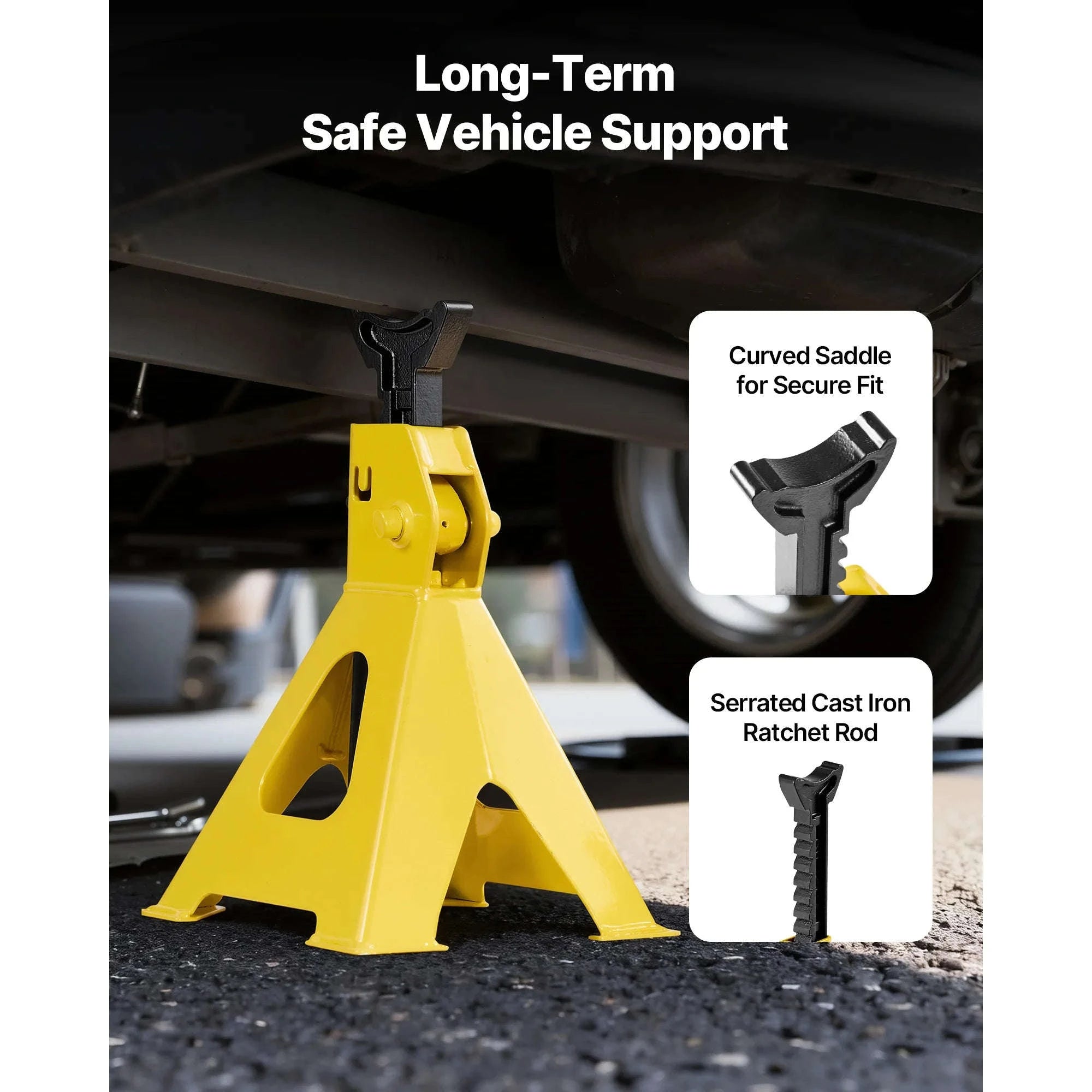 Low Profile Floor Jack with Stands, Steel Hydraulic Car Lift-2T / Canada