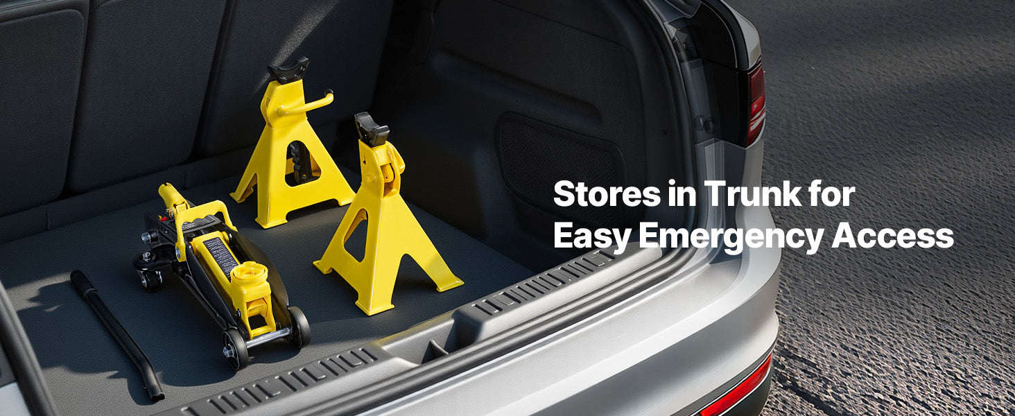 Low Profile Floor Jack with Stands, Steel Hydraulic Car Lift-2T / Canada