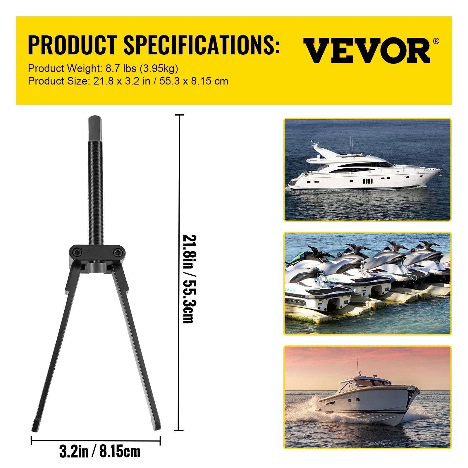 Lower Bearing Carrier Puller for Marine Outboards-21.8 x 3.2 in / United States