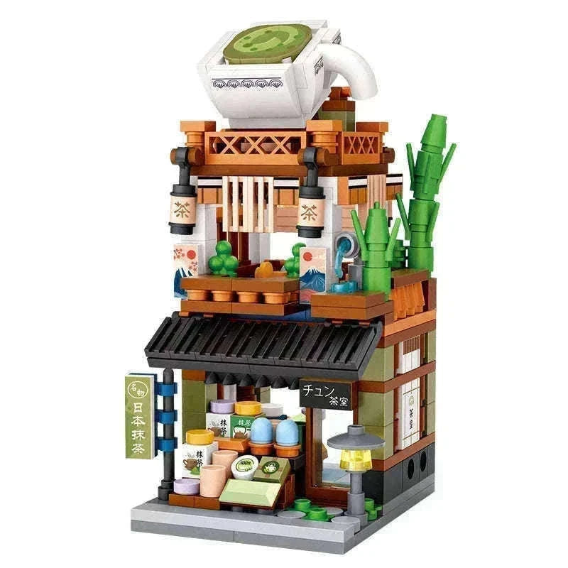 LOZ Mini Street View Japanese Shop Building Blocks Set-With box
