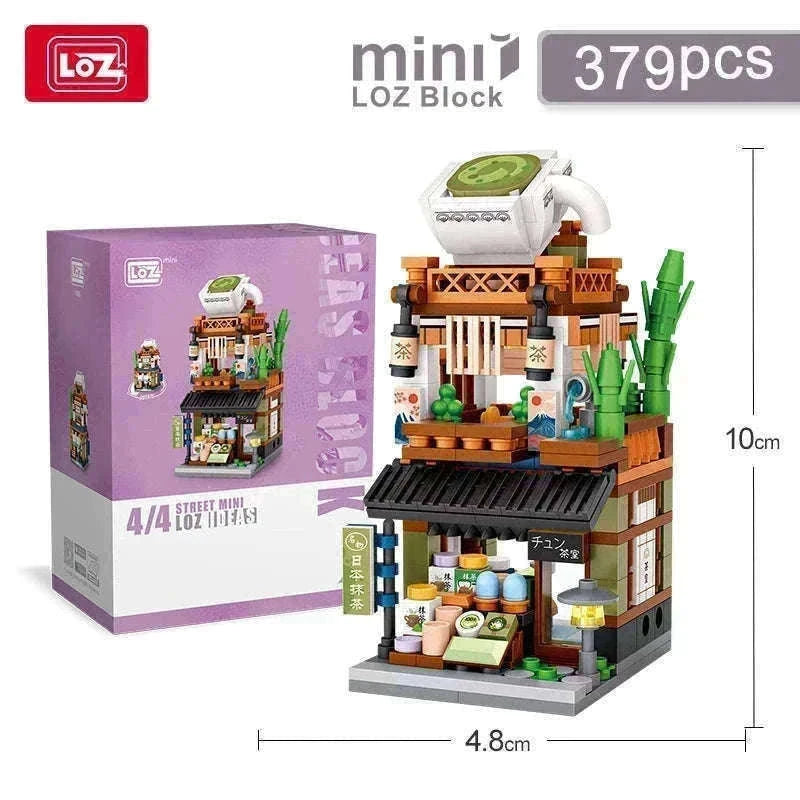 LOZ Mini Street View Japanese Shop Building Blocks Set-With box