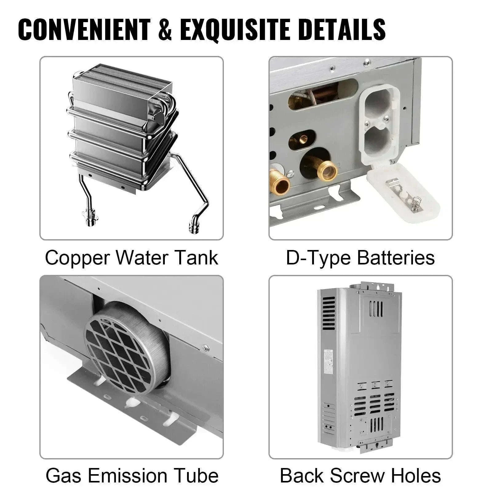LPG Tankless Water Heater Portable Instant Gas Shower 6L–18L-10L 20KW / CZECH REPUBLIC
