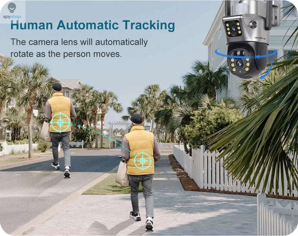 Solar Security Camera with 4G, Dual 4MP Lenses and Color Night Vision