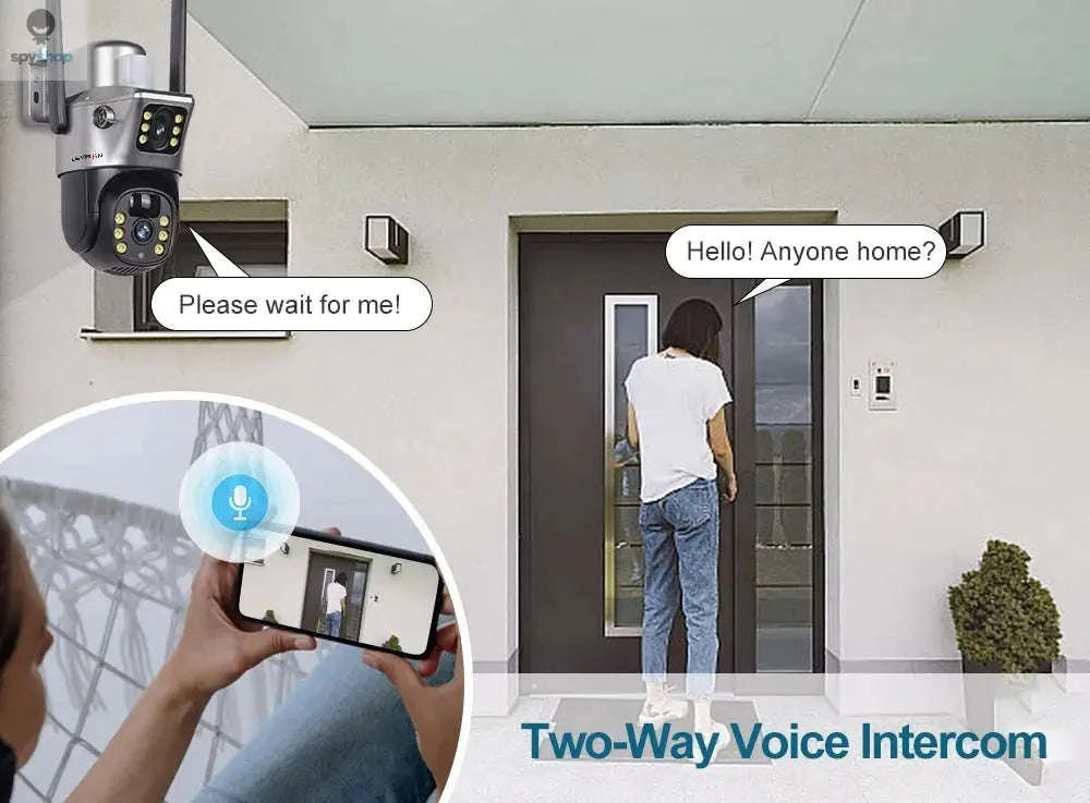 Solar Security Camera with 4G, Dual 4MP Lenses and Color Night Vision